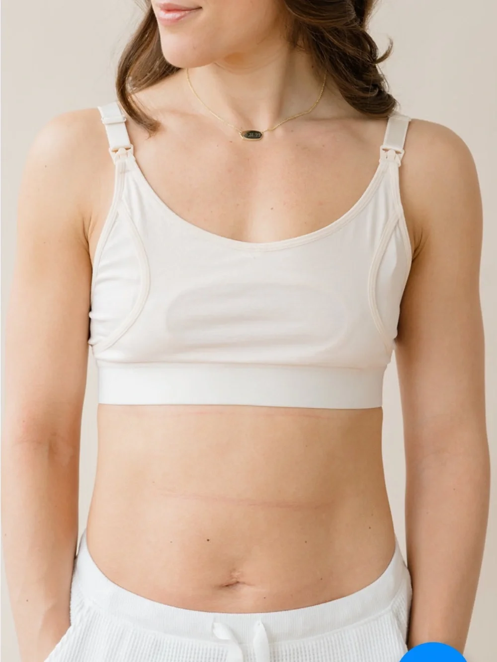 Nursing Naturals Nursing Bralette - Cream - Picture 5 of 5